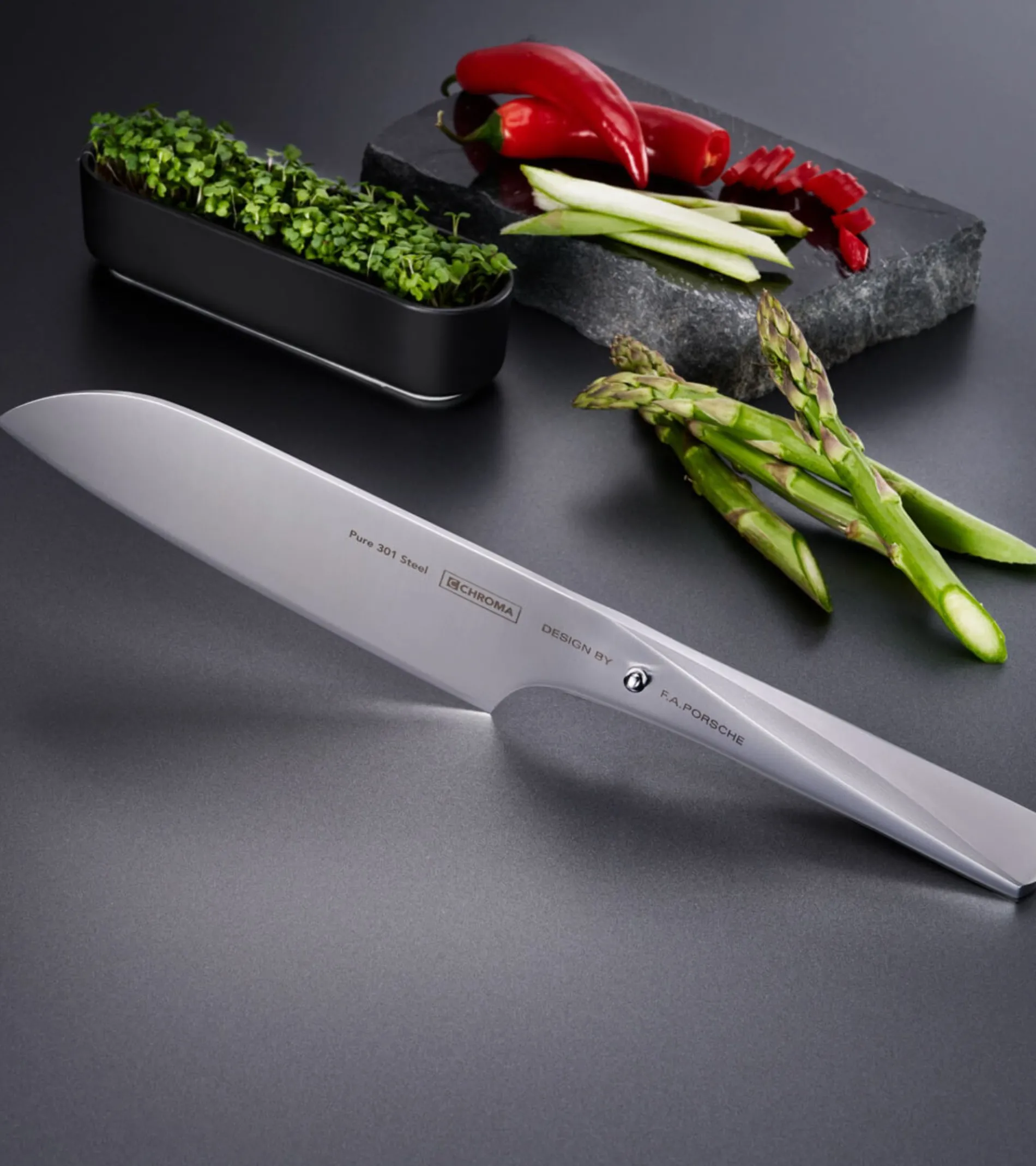 Knife P02 Japanese For Meat Fish And Vegetables 17.8 Cm