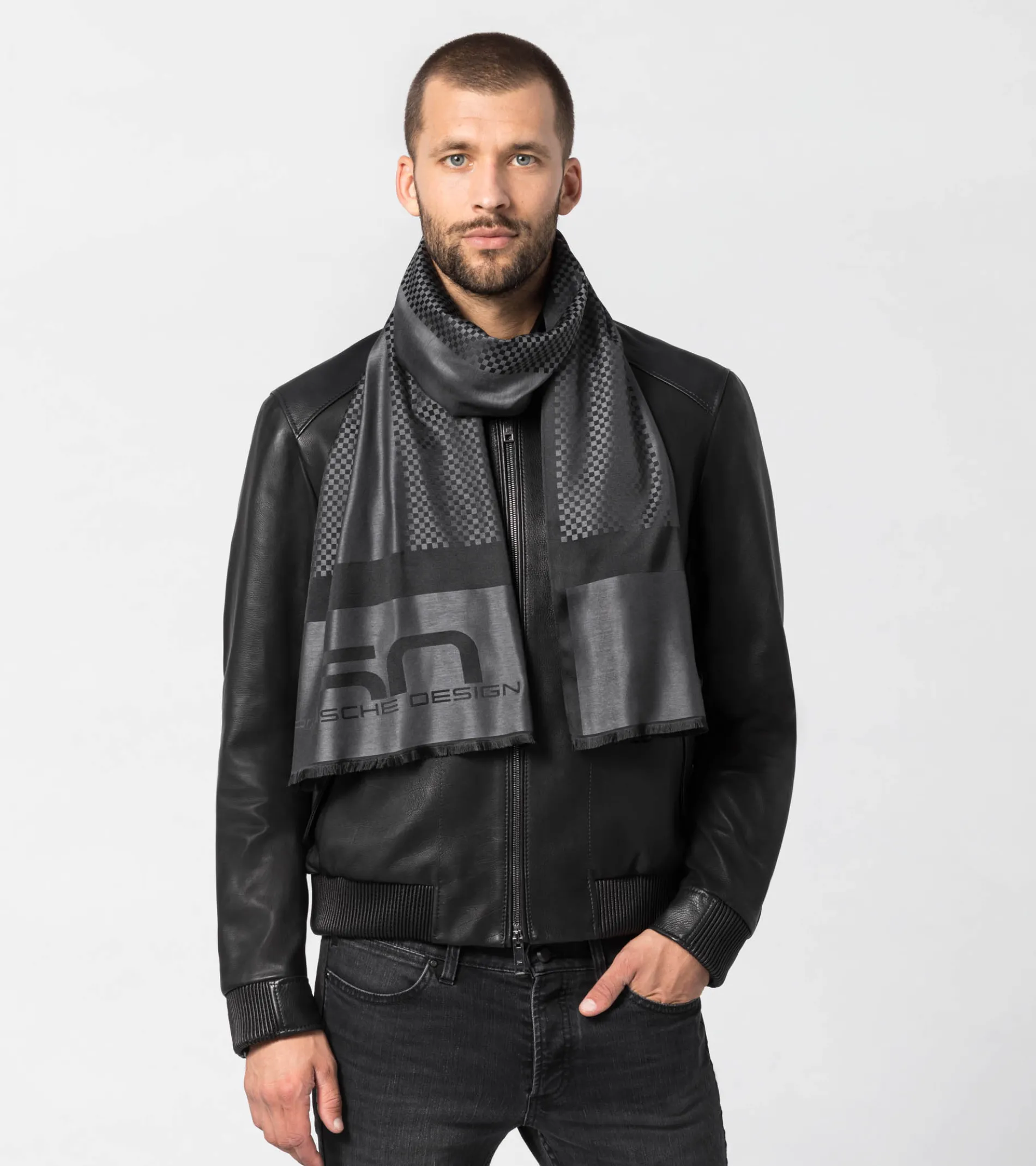 50Y Chequered Flag Scarf