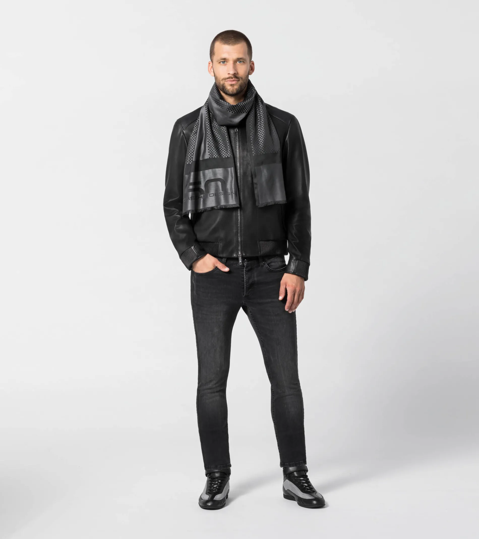 50Y Chequered Flag Scarf